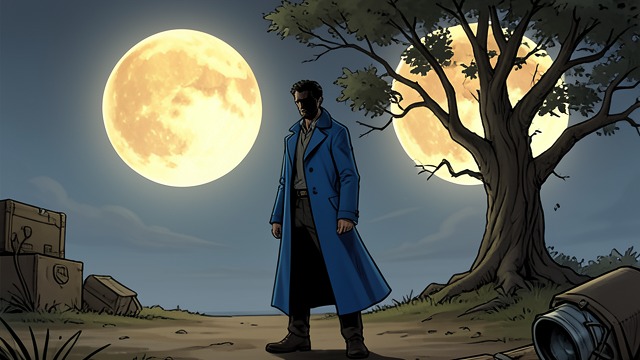 A World Measured by Two Moons from "1Q84". A World Measured by Two Moons A changed natural order Tengo’s imagined world contains two moons, raising the possibility of altered tides and disrupted cycles.