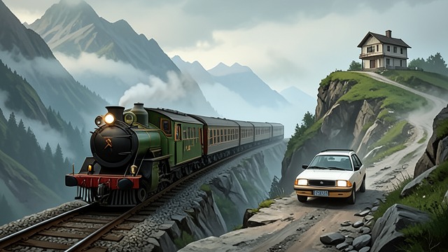 A Journey into the Mountains from "1Q84". A Journey into the Mountains Farther from the city Tengo and Fukaéri travel by train and taxi toward Ébisuno’s mountain home.