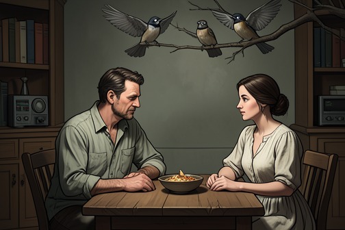 Lady Love’s Lesson from "One Thousand and One Nights". Tad woke late after the exhausting case and went to the Library of Love, where Claire was sharing a meal with Nan, Sev, Pip, and Wigamus.