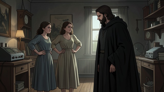 Sisters Set A Boundary from "One Thousand and One Nights". Sisters Set A Boundary A Family Confrontation Paribanou and Imogene confront Rumpelstiltskin as their brother rather than as an unknowable monster.