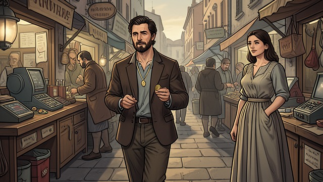 Shopping For Roselle from "One Thousand and One Nights". Shopping For Roselle A Romantic Intention Tad searches the market for a special object to give Roselle, hoping that a striking piece of jewelry will express…