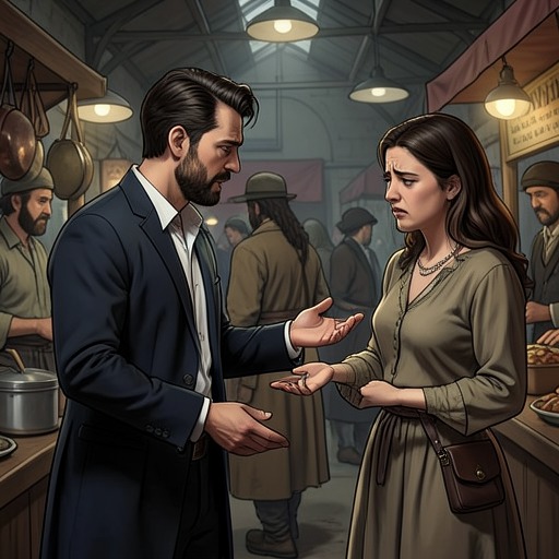 The Stolen Necklace from "One Thousand and One Nights". This flow follows Tad’s failed attempt to give Roselle a valuable gift and the humiliation that makes him investigate the theft.