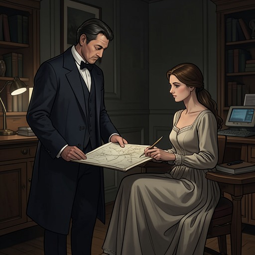 Tad And Lady Love from "One Thousand and One Nights". This flow follows Tad’s understanding of his patron from unquestioning loyalty to the recognition that she expects him to share the work.