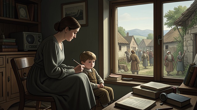 A Stranger at Wildfell from "The Tenant of Wildfell Hall". A Stranger at Wildfell Arrival Helen Graham settles in a habitable wing of Wildfell Hall with her young son and Rachel.