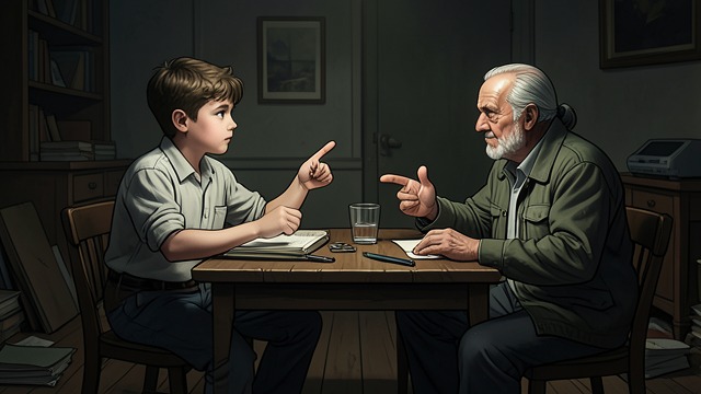 A Father’s Example at Grassdale from "The Tenant of Wildfell Hall". A Father’s Example at Grassdale Habits transmitted Arthur Huntingdon lets his son mimic the adults’ drinking and rough language.