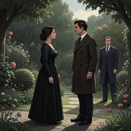 Huntingdon’s Affair and Lowborough’s Crisis from "The Tenant of Wildfell Hall". The affair among Arthur Huntingdon, Annabella, and Lord Lowborough turns private selfishness into a crisis of betrayal, revenge, and restraint.