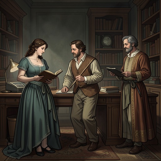The Millward–Wilson–Lawrence Courtship Web from "The Tenant of Wildfell Hall". The intertwined courtships of Eliza, Jane, and Frederick reveal the difference between charm, ambition, and the quieter foundations of companionship.