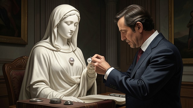 A Memorial Made Vulnerable from "La piel del tambor". A Memorial Made Vulnerable The imitation exposed Bonafé removes a false pearl, revealing that the memorial has been altered.