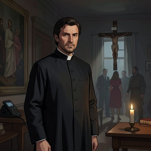 Faith as Consolation and Doubt from "La piel del tambor". This flow traces how the novel distinguishes institutional belief from the practical need for ritual, trust, and human consolation.