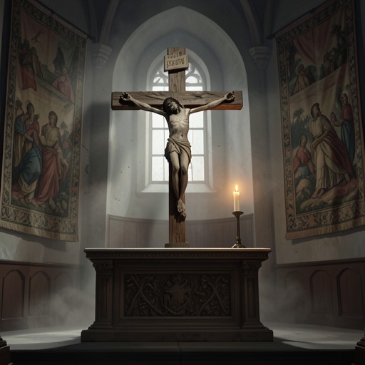 The Church’s Art and Material Value from "La piel del tambor". This flow traces the tension between preserving religious art, using it to meet human needs, and exploiting it for money.