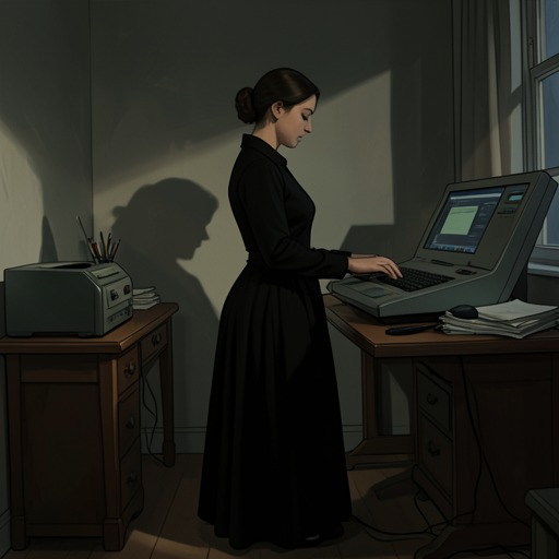 Cruz Bruner’s Hidden Life from "La piel del tambor". This flow traces Cruz Bruner’s transformation from a secluded aristocratic widow into an anonymous hacker who intervenes in both church and family conflicts.