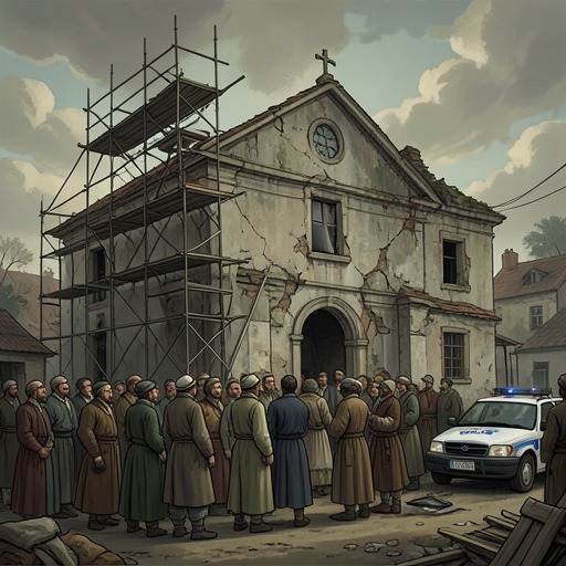 The Church’s Fight for Survival from "La piel del tambor". This flow follows the endangered parish from stalled repairs and competing property claims through violence, a threatened closure, and Quart’s symbolic…