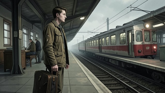 Leaving San Ignacio from "Bluebeard". The First Departure A Boy on the Train Rabo leaves his father and California to seek an apprenticeship in New York.