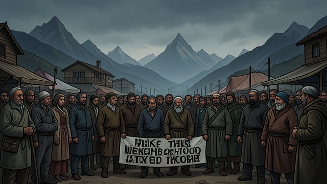 The Survivor’s Crowd from "Bluebeard". Beyond Victory The Captive Valley Rabo paints not triumphant armies but people displaced by the war and its systems of imprisonment.