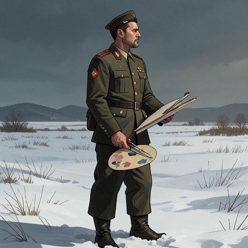The Painter’s War-Hatred from "Bluebeard". This thread traces Rabo’s changing understanding of war, from youthful patriotic service to a painting that confronts the survivors left behind.