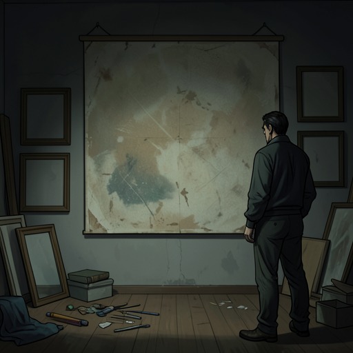 以时间衡量的一生，《蓝胡子》中的场景。这条故事线讲述拉博努力理解什么能够长存，从毁坏的画布和逝去的朋友，到一幅将众多生命汇聚于同一画面的画作。