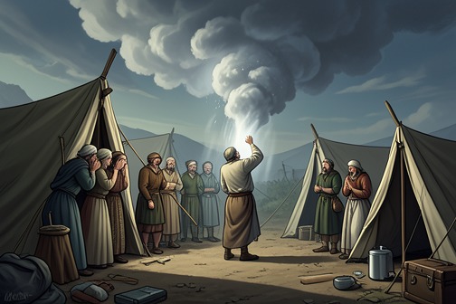 Quail and Plague at Kibroth-hattaavah from "Torah". At Kibroth-hattaavah, Israel’s demand for meat turns a provision of food into a crisis of leadership and judgment.