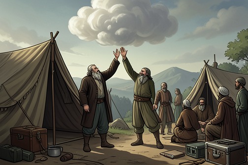 Eldad and Medad Prophesy in the Camp from "Torah". Eldad and Medad Prophesy in the Camp is a brief episode in which two men receive the spirit given to Israel’s seventy elders and prophesy away from the Tent of…
