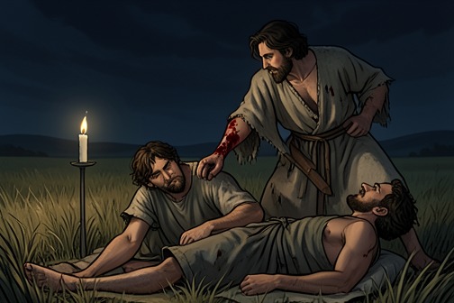 Cain murders Abel from "Torah". Cain murders Abel after God accepts Abel’s offering but not Cain’s.