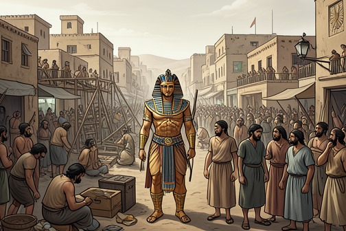 Israelites' enslavement in Egypt from "Torah". Israel’s enslavement in Egypt is the story of a rapidly growing people transformed into a labor force by a new Pharaoh who fears their numbers.
