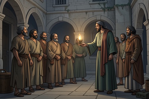 Joseph forgives his brothers from "Torah". Joseph forgives his brothers after Jacob’s death, turning their fear of retribution into a final reconciliation.