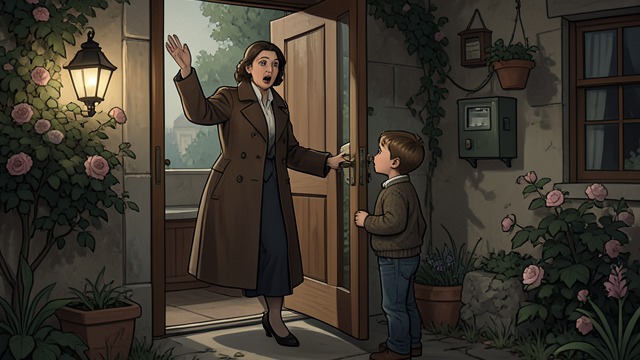 The Reunion in London from "The Curious Incident of the Dog in the Night-Time". A Son at the Door Recognition Mother returns to 451c Chapter Road and finds Christopher waiting in the garden.