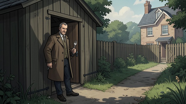 The First Suspect from "The Curious Incident of the Dog in the Night-Time". A Suspect Emerges Gathering Clues Christopher visits Mrs. Shears and later inspects her locked garden shed.