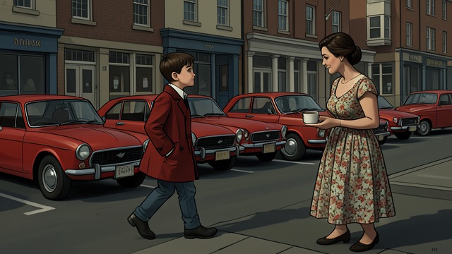 A Super Good Day from "The Curious Incident of the Dog in the Night-Time". Risk and Discovery A Day for Action Five red cars make the day a Super Good Day. Christopher meets Mrs.