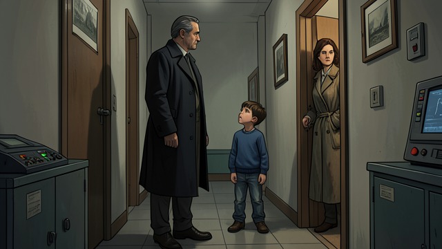 A Son Arrives from "The Curious Incident of the Dog in the Night-Time". An Unexpected Arrival Shock and Concern Roger returns with Mother and finds Christopher waiting outside their home.