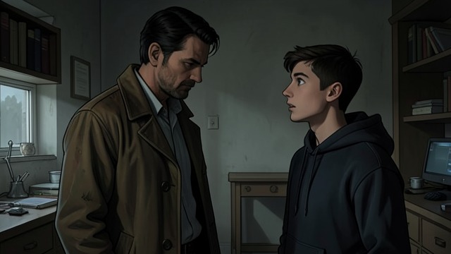 The Confession of the Lie from "The Curious Incident of the Dog in the Night-Time". The Lie Explained Father’s Account Father(Ed Boone) discovers Christopher among the letters and admits that he continued a false story after Mother left.