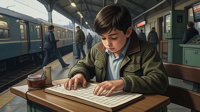 Calculation During Overload from "The Curious Incident of the Dog in the Night-Time". Mathematics to Regain Focus A Mental Task Unable to organize the noise and movement at the station, Christopher works on Conway’s Soldiers.