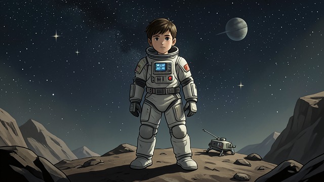 太空作为理想,《深夜小狗神秘事件》中的场景。远离尘嚣的梦想 理想的环境 克里斯托弗·布恩想象自己成为一名宇航员,因为他喜欢机器、外太空,以及独自在小型宇宙飞船里的可能性。 太空让他得以远离陌生人、难以预料的触碰,以及拥挤房间带来的感官压力。 经过理性思考的抱负 他知道成为宇航员并不容易,也知道自己可能不符合成为飞行员的要求。
