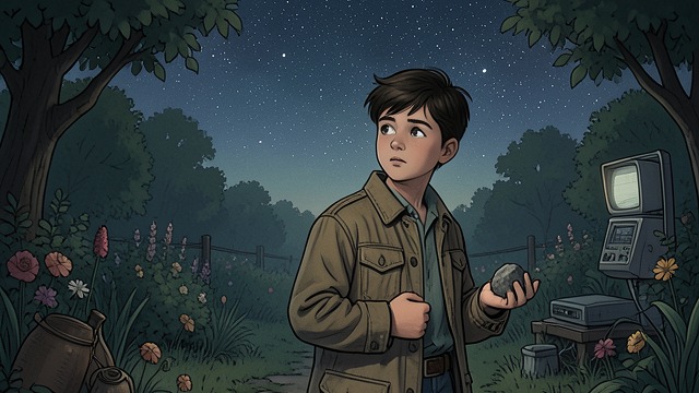 死亡、物质与星辰,《深夜小狗神秘事件》中的场景。恒星孕育的物质 宇宙的联系 克里斯托弗·约翰·弗朗西斯·布恩指出,人体内的元素,包括血液中的铁,都是在恒星中形成的。宇宙并非与人类生活彼此分离,其中的物质也是人类的一部分。 这个想法将他对太空的迷恋与他对人体的科学理解联系起来。 地球上的未来 最终,克里斯托弗·约翰·弗朗西斯·布恩想象着大学、花园、书籍和桑迪。