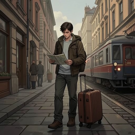 The Journey to London from "The Curious Incident of the Dog in the Night-Time". Christopher converts fear into a sequence of navigable tasks as he leaves home and travels alone to find Mother.