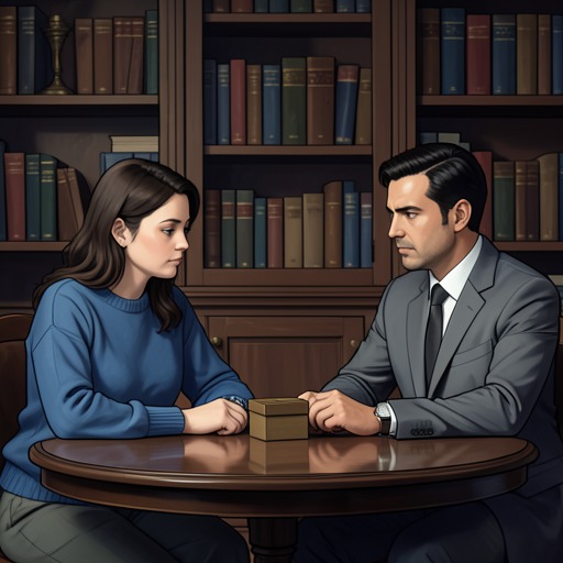 Mother and Roger Shears from "The Curious Incident of the Dog in the Night-Time". Their partnership offers Mother companionship after marital isolation, but the shared household eventually fractures under conflict and competing needs.
