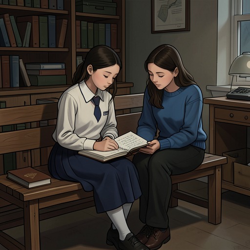 Hiromi Asai and Michiko Oshitani from "The Final Curtain". This thread traces a friendship that shelters Hiromi in childhood, reconnects after decades, and becomes the route by which a buried family secret is exposed.