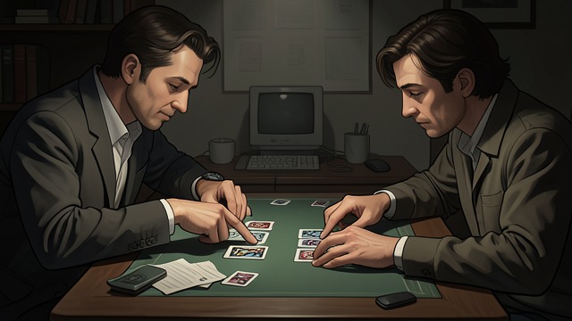 A Couple’s Secret Code from "Maya". A Couple’s Secret Code Cards as conversation Ana and José memorize verses associated with the cards and use fragments as a private code during bridge games.