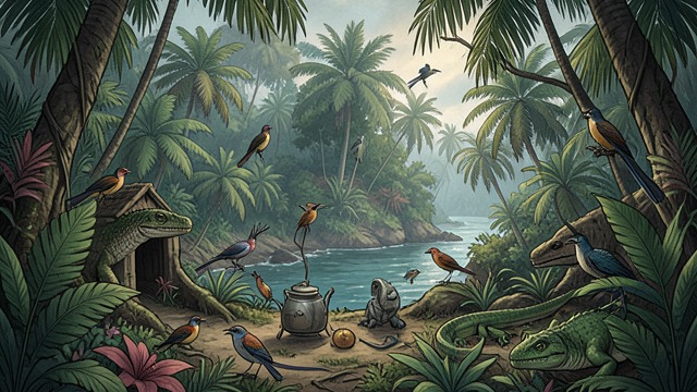 Taveuni as a Living Record from "Maya". Taveuni as a Living Record A field biologist’s island Frank studies the island’s imported and endemic species, seeing a compact setting in which ecological…