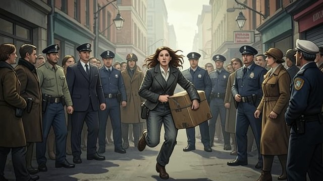 The Package Through the Crackdown from "My Tender Matador". A Choice Made Without Full Knowledge Carrying the Delivery The Queen takes a heavy package for Carlos and loses it in the confusion of tear gas on a bus.