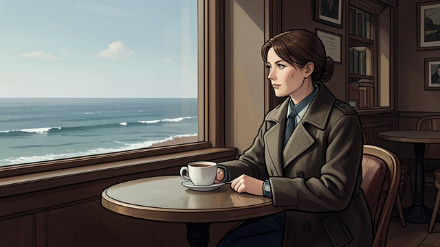 A Refuge by the Sea from "My Tender Matador". Temporary Shelter A Place to Wait The Queen arrives at a café in Viña del Mar with her bags and little money.