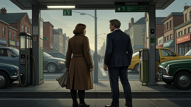 Departure Without Resolution from "My Tender Matador". A Future Left Open Separation Begins The Queen and Carlos take the taxi back after their final conversation.