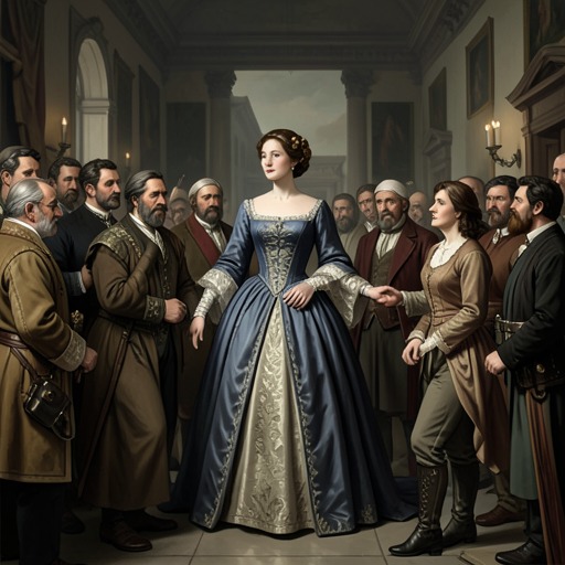 The Queen’s Changing Political Allegiance from "My Tender Matador". This flow traces the Queen’s movement from political avoidance toward solidarity with protestors, families of the disappeared, and the resistance.