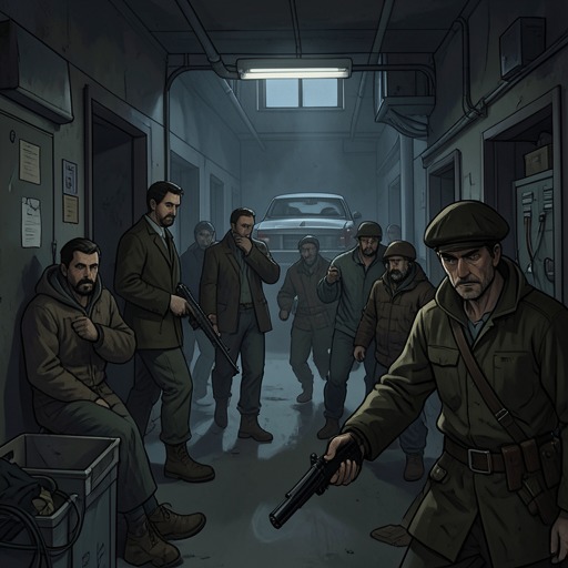 The Front’s Operation and Escape from "My Tender Matador". This flow follows the resistance operation from concealed preparation to the ambush, escape, and the danger left behind for the Queen.