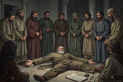 Elder Zosima’s death from "The Brothers Karamazov". Elder Zosima’s death comes suddenly after an evening in which those around him know that he is near death but cannot imagine how soon it will arrive.