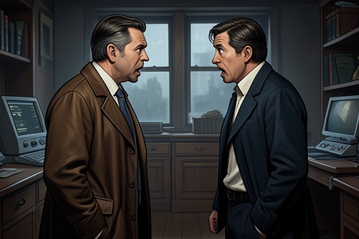 Alyosha tells Ivan, “It wasn’t you” from "The Brothers Karamazov". Alyosha tells Ivan, “It was not you killed father,” confronting his brother’s private conviction that he is responsible for their father’s murder.