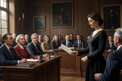 Katerina Ivanovna’s disclosure of Dmitri’s letter from "The Brothers Karamazov". Katerina Ivanovna’s disclosure of Dmitri’s letter is the courtroom revelation that converts a private threat into damaging evidence against Dmitri Karamazov.