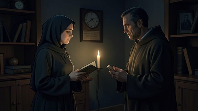 The Widow’s Returned Son from "The Brothers Karamazov". A prediction comes true A mother’s worry A widow asks whether she may pray for her missing son as though he were dead.