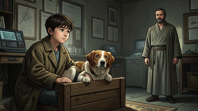 The Dog Returns from "The Brothers Karamazov". A remembered wrong repaired Kolya’s arrival Kolya visits Ilusha with Perezvon and a toy cannon, trying to hide how moved he is by his friend’s illness.