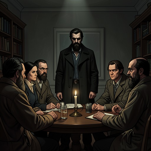 The Conflict Between Church and State from "The Brothers Karamazov". This flow traces Ivan’s argument about the Church’s place in society and the competing visions of secular punishment and spiritual restoration.