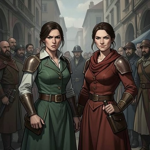 Katerina and Grushenka’s Rivalry from "The Brothers Karamazov". This flow traces a rivalry that begins in imagined reconciliation and ends in public humiliation, divided loyalty, and testimony at trial.